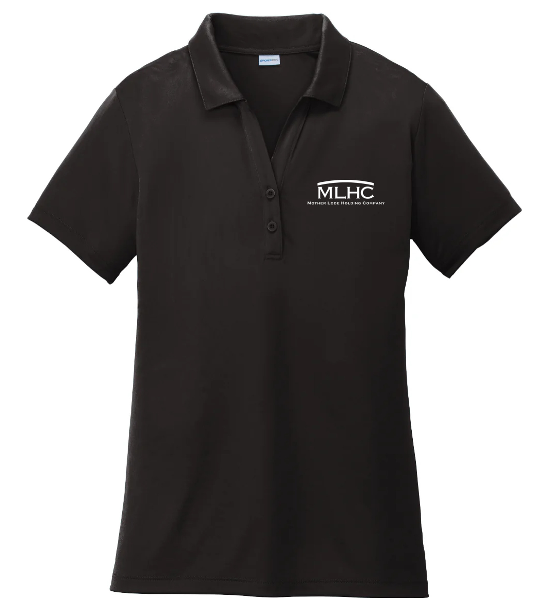 Sport-Tek Ladies Competitor Polo Black with MLHC
